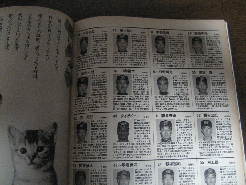 画像: 平成6年週刊ベースボール/プロ野球全選手名鑑号