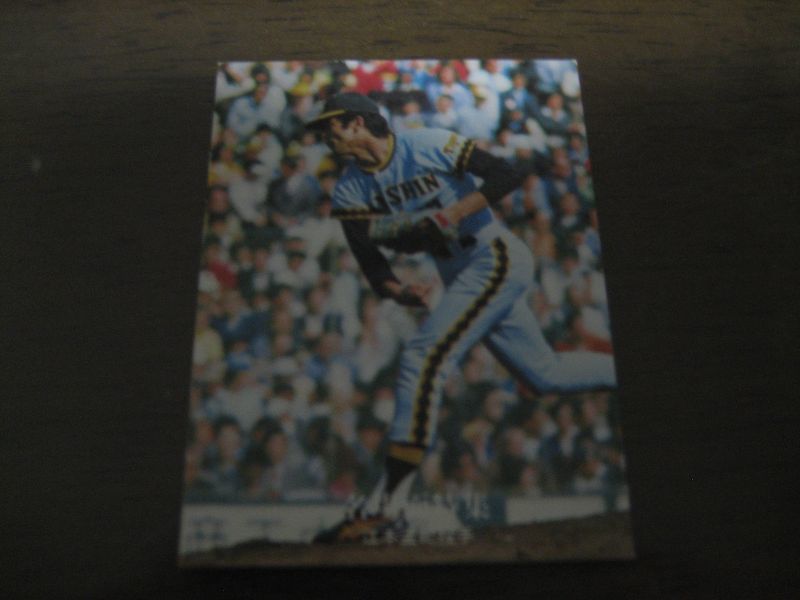 画像1: カルビープロ野球カード1977年/黒版/No43/江本孟紀/阪神タイガース (1)