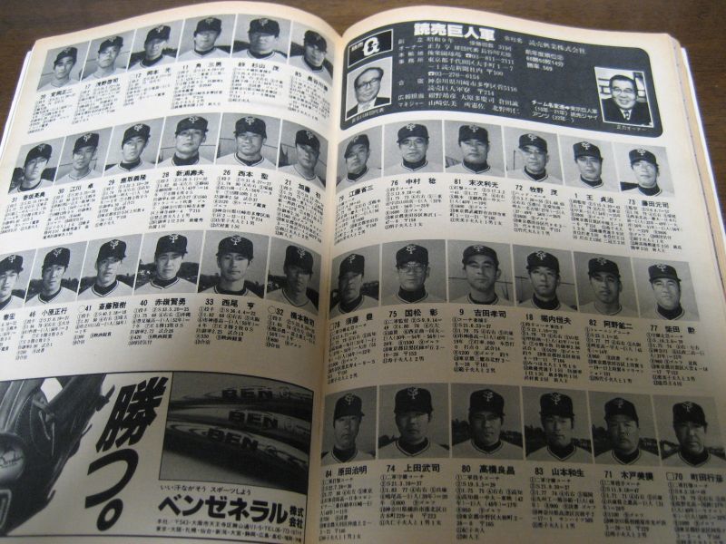 画像: 昭和58年週刊ベースボール/プロ野球選手写真名鑑