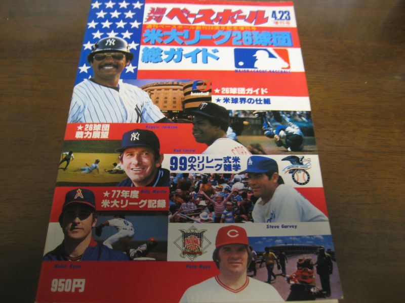 画像1: 昭和53年週刊ベースボール米大リーグ26球団総ガイド (1)