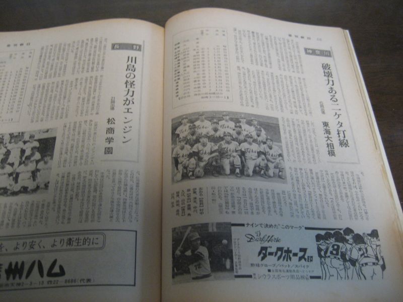 画像: 昭和51年週刊朝日増刊/第58回高校野球選手権甲子園大会