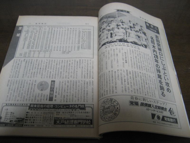 画像: 昭和59年週刊朝日増刊/第66回全国高校野球選手権/甲子園大会号