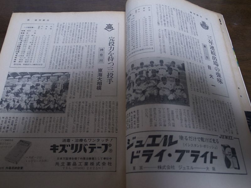 画像: 昭和45年週刊朝日増刊/第52回高校野球甲子園大会