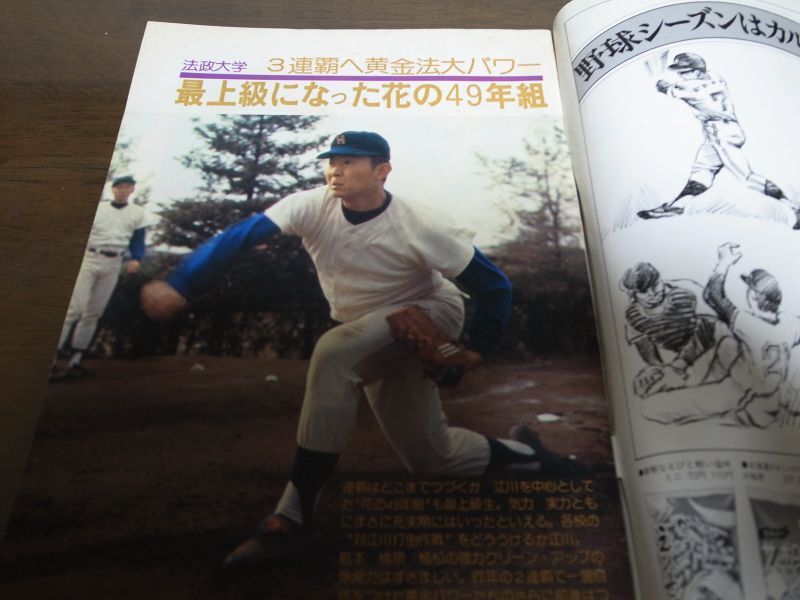 画像: 昭和52年週刊ベースボール増刊/東京六大学野球春季リーグ戦展望号 