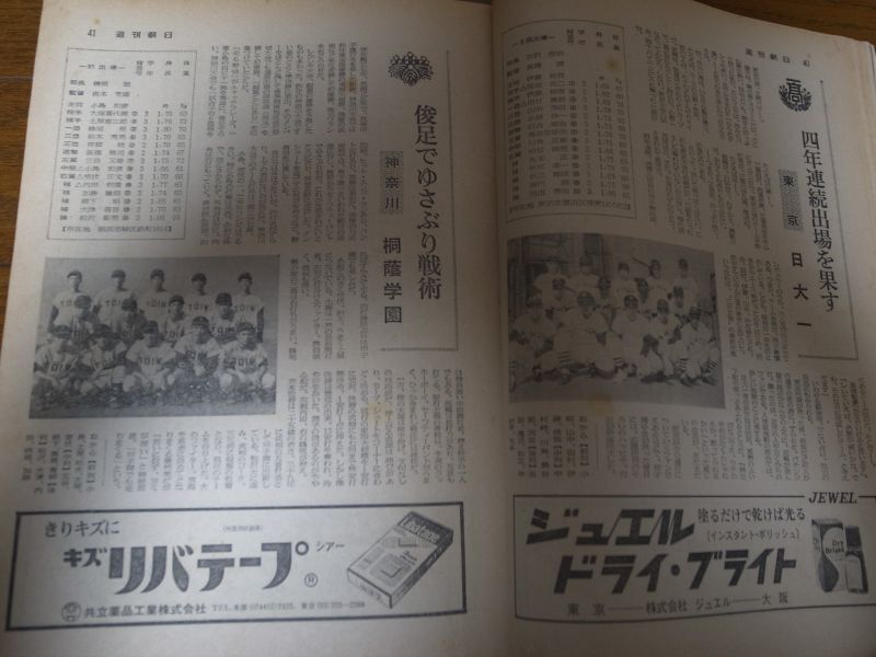 昭和46年週刊朝日増刊/第53回高校野球選手権甲子園大会 - 港書房