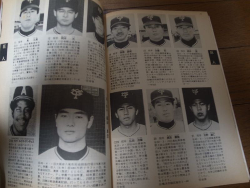 画像: ホームラン/プロ野球12球団全選手百科名鑑1986年/選手名鑑