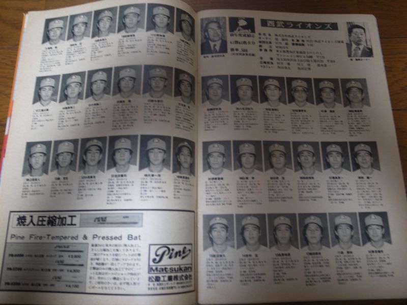 画像: 昭和57年週刊ベースボール/プロ野球選手写真名鑑/保存版