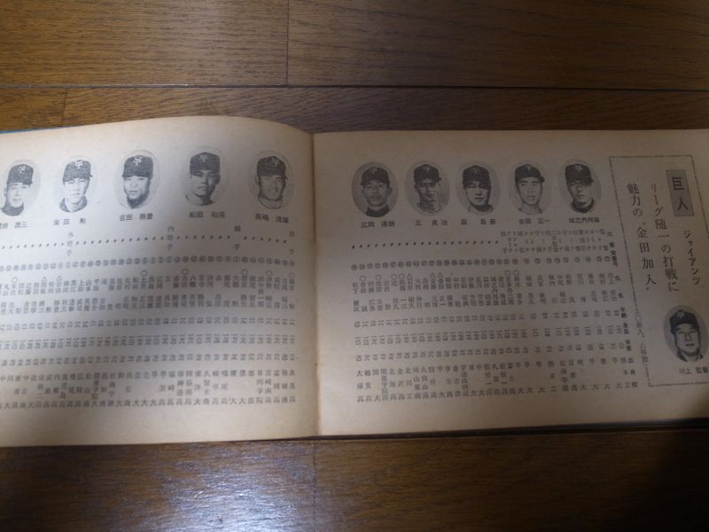 画像: プロ野球手帳1965年