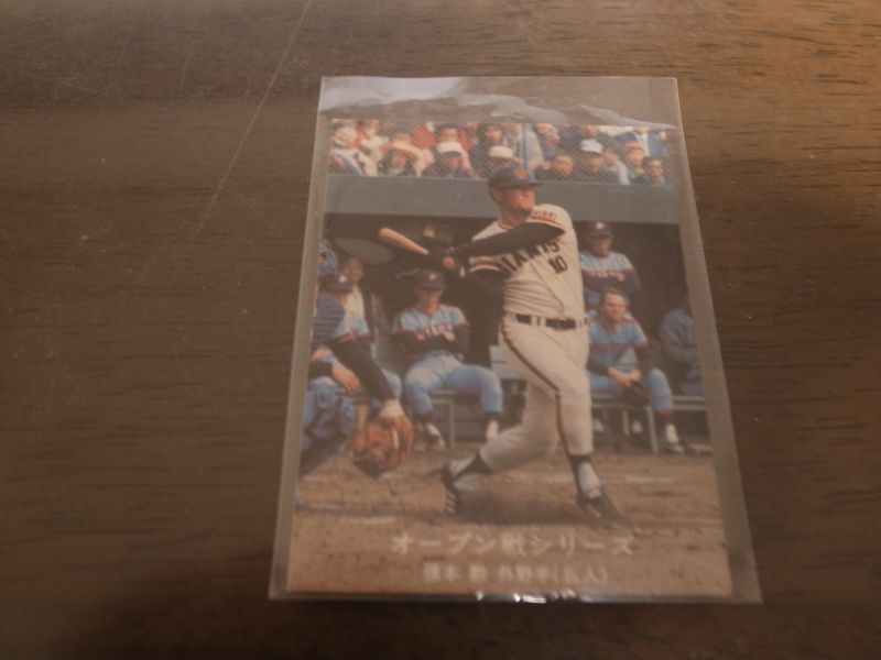 画像1: カルビープロ野球カード1977年/黒版/No155張本勲/巨人 (1)