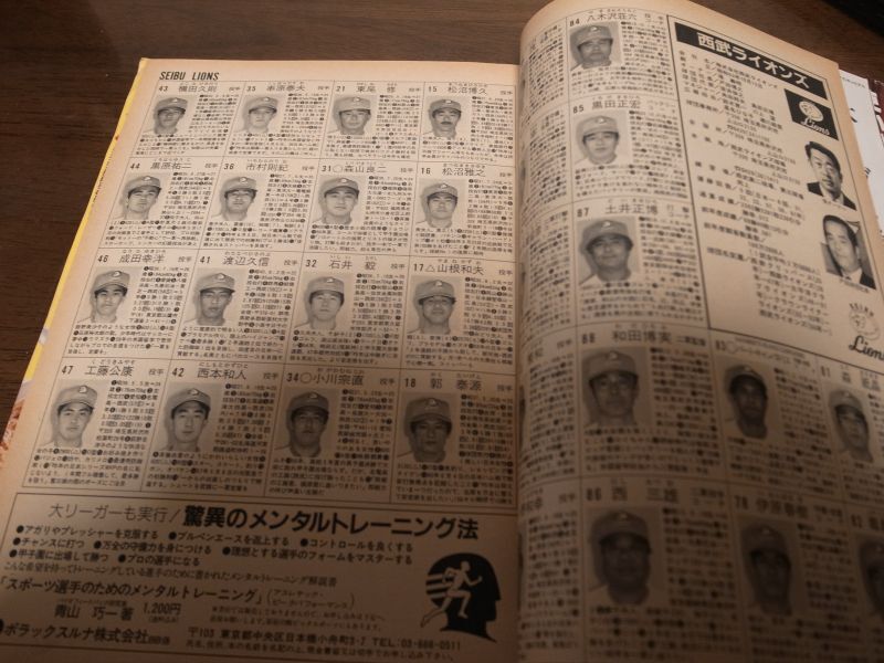 画像: 昭和62年週刊ベースボール/プロ野球全選手写真名鑑