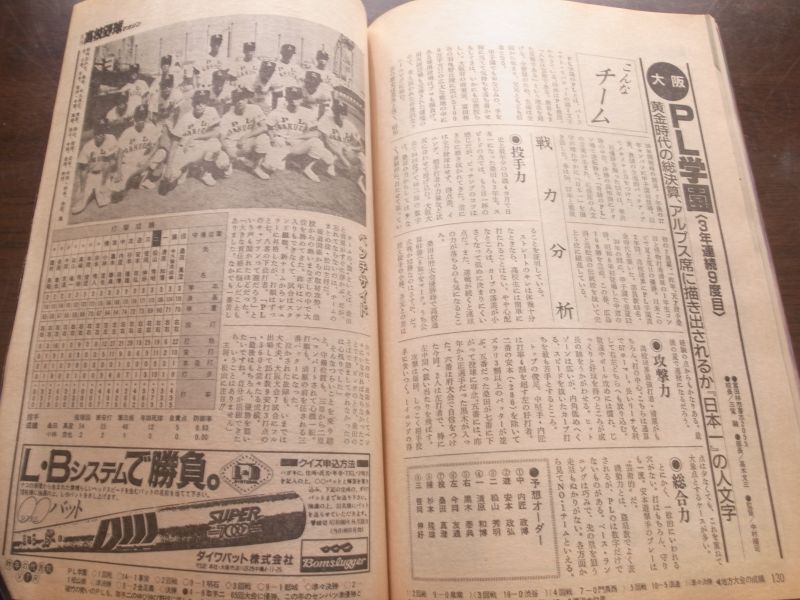 画像: 昭和60年9月/月刊高校野球マガジン/第67回全国高校野球選手権大会代表49パーフェクトガイド