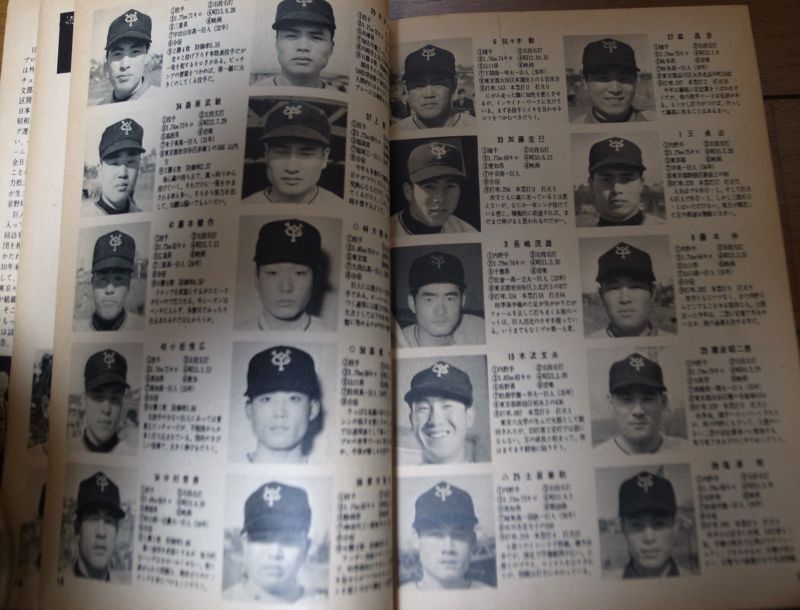 画像: 昭和36年ベースボールマガジン/プロ野球選手写真名鑑