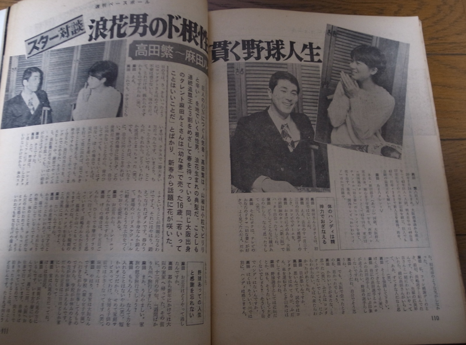 画像: 昭和47年1/24週刊ベースボール/長嶋茂雄/村山実/高田繁